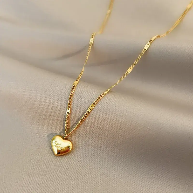 Golden Heart Necklace - FY0112